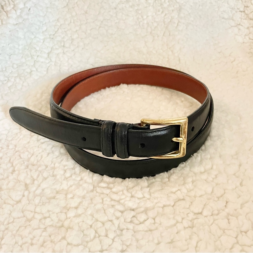 Coach Black Leather Belt